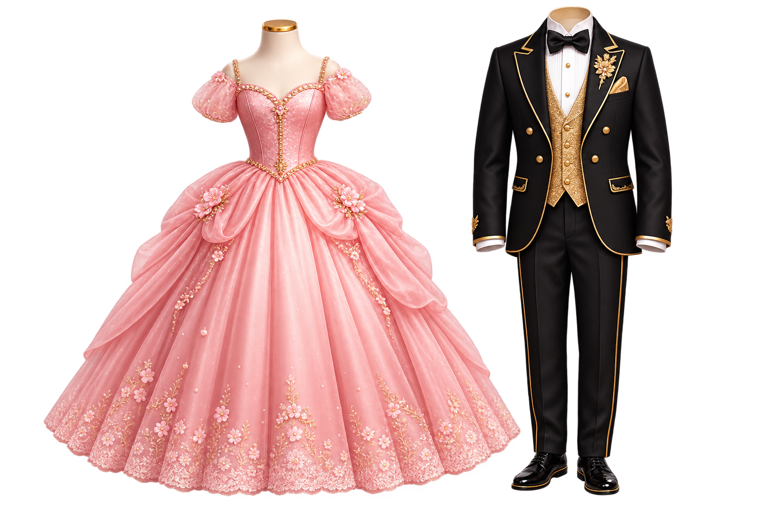 Royal Elegance Dress and Suit